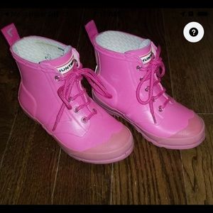 Girls size 13 hunter rain boots
